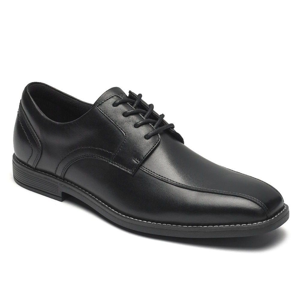 Rockport Mens Slayter Bike Toe - Oxfords Black - GKZ942738